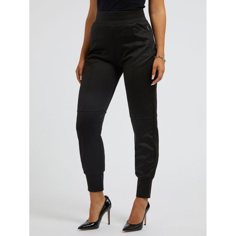 Guess Black Polyester Athletic Pants