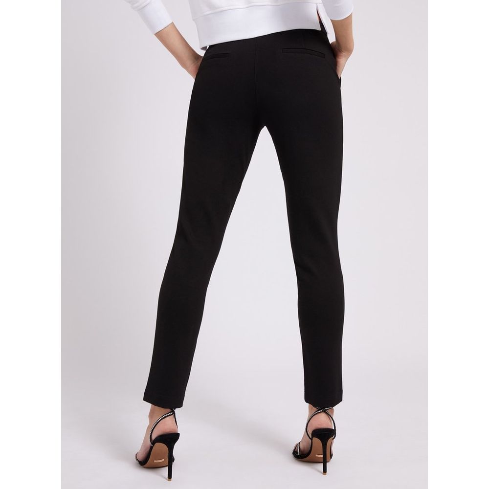 Guess Jeans Black Viscose Casual Pants