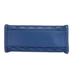 Marc Jacobs Mini Grind Blue Sea Perforated Leather Crossbody Tote Bag Purse