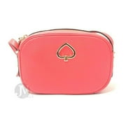 Kate Spade New York Women'S Kourtney Pebbled Leather Zip Around Camera Crossbody Bag Stoplight Kate Spade