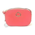 Kate Spade New York Women'S Kourtney Pebbled Leather Zip Around Camera Crossbody Bag Stoplight Kate Spade