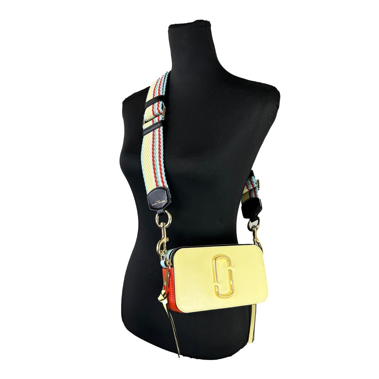 Marc Jacobs The Snapshot Crossbody Bag Pastel Yellow Multi