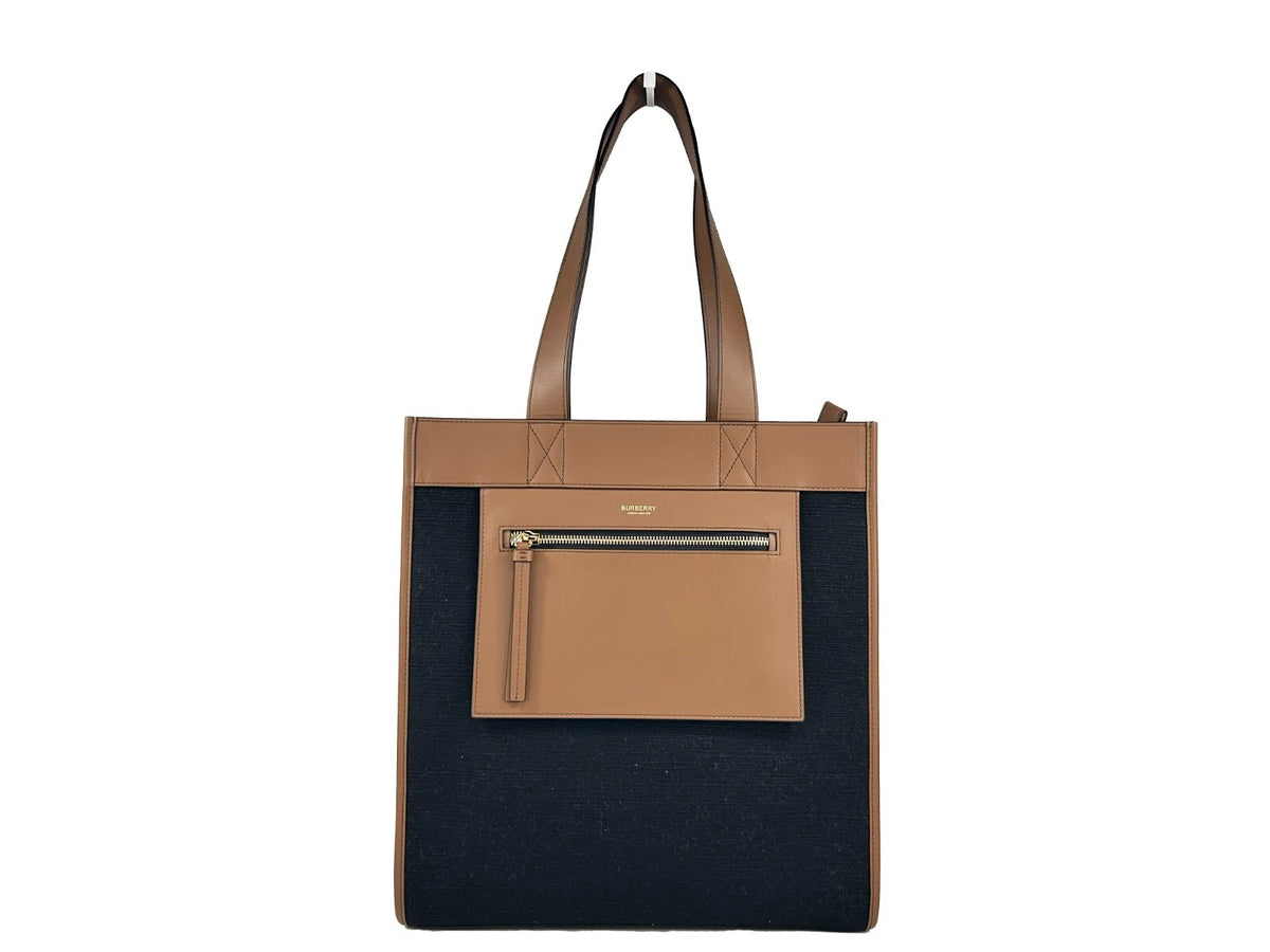 Burberry Small Pocket Tote Manzon Bag Purse Burberry