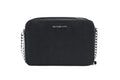 Michael Kors East West Crossbody Bag in black with gold accents, featuring a sleek design and adjustable strap.