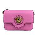Versace La Medusa Pink Leather Shoulder Crossbody Bag Purse