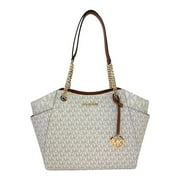 Michael Kors Jet Set Travel Large Logo Tote Vanilla Michael Kors