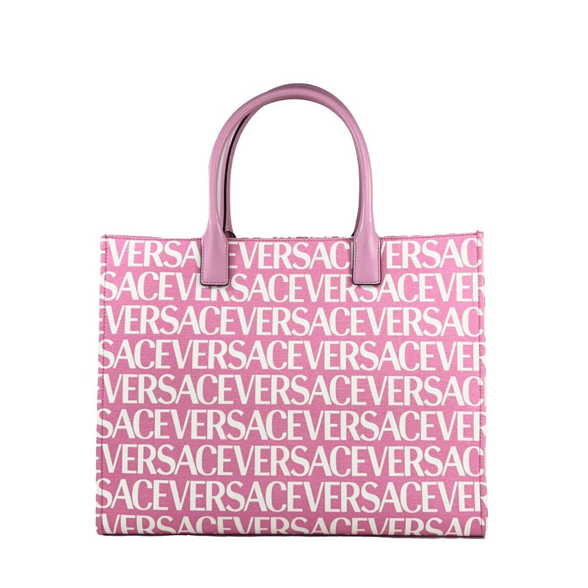 Versace Medusa Large Canvas Large Tote Bag Baby Pink Versace