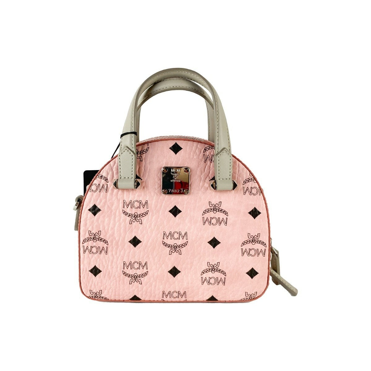 MCM Signature Half Moon Top Handle Crossbody Bag MCM