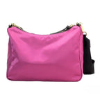 Versace Small Dahlia Nylon Fabric Medusa Pendant Crossbody Shoulder Purse Bag