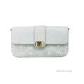 MCM Small Mode Travia Pebbled Visetos Leather Shoulder Crossbody Clutch Bag MCM