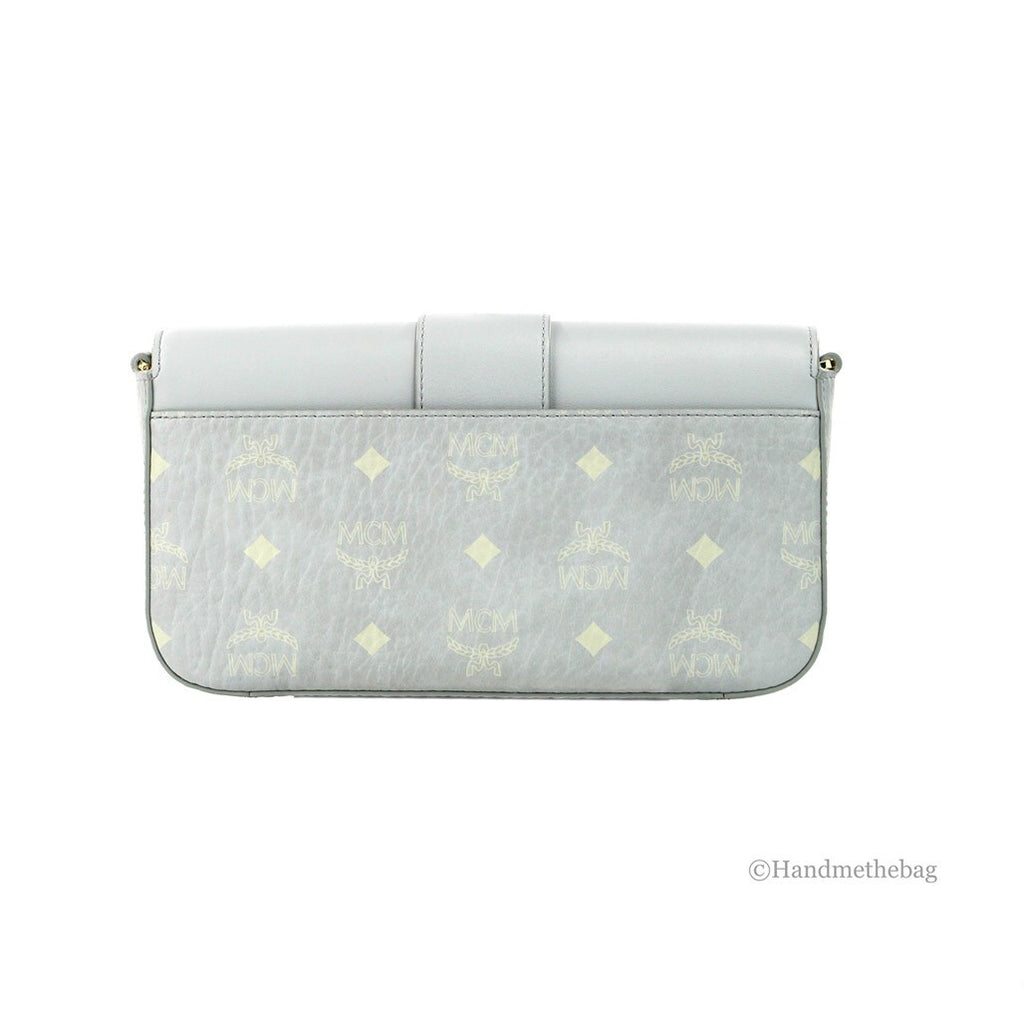 MCM Small Mode Travia Pebbled Visetos Leather Shoulder Crossbody Clutch Bag MCM