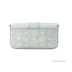 MCM Small Mode Travia Pebbled Visetos Leather Shoulder Crossbody Clutch Bag MCM