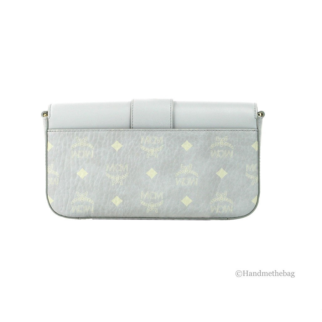 MCM Small Mode Travia Pebbled Visetos Leather Shoulder Crossbody Clutch Bag MCM