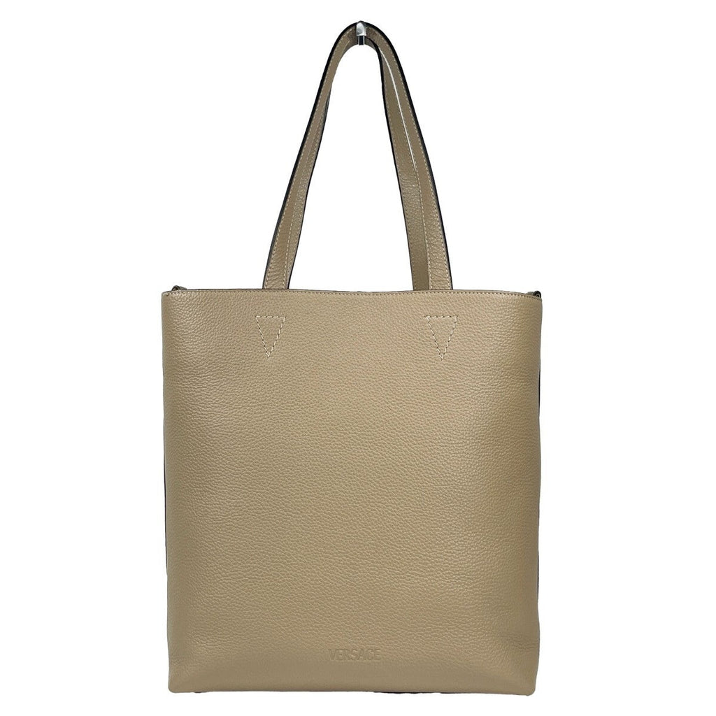 Versace Medusa Large Leather Tote Bag With Pouch