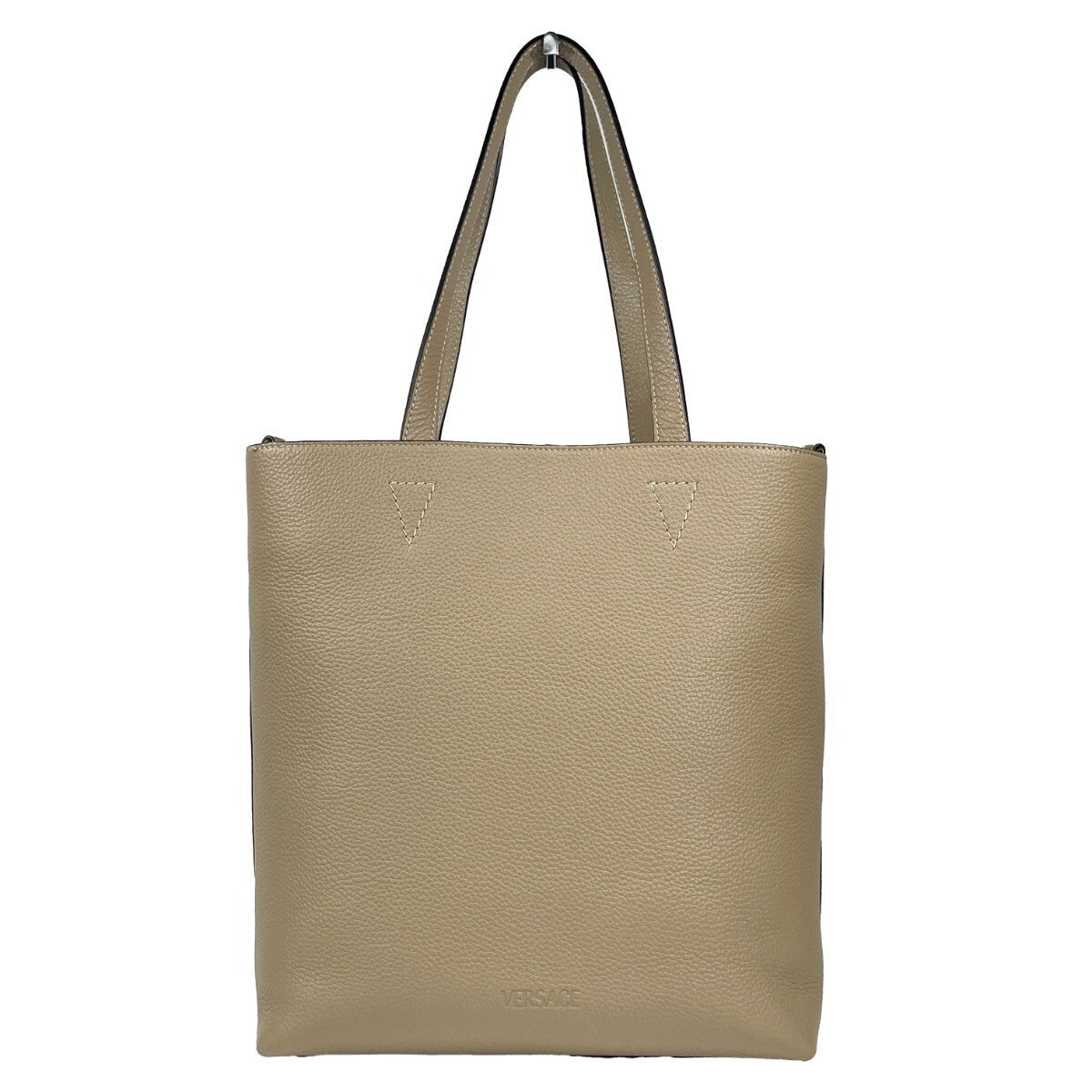 Versace Medusa Large Leather Tote Bag With Pouch