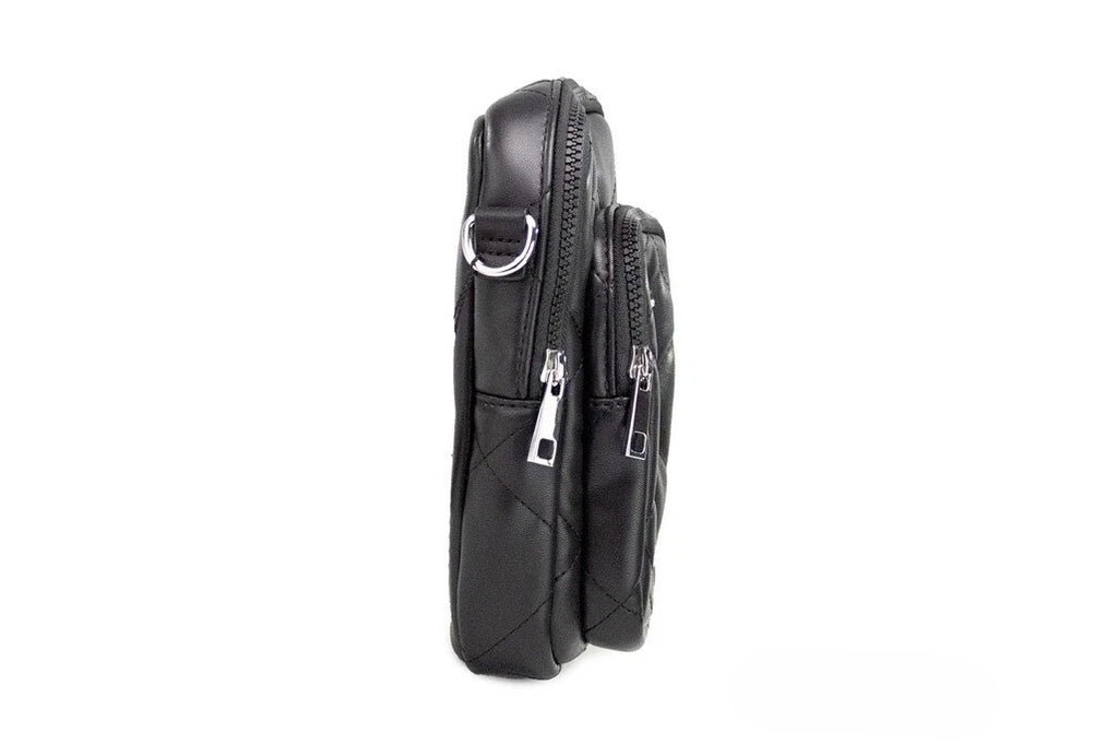 Marc Jacobs Pillow Small Black Quilted Smooth Leather Crossbody Handbag Purse - Eljoys Fashion 