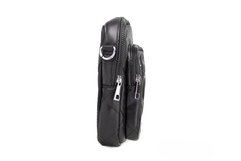 Marc Jacobs Pillow Small Black Quilted Smooth Leather Crossbody Handbag Purse - Eljoys Fashion 