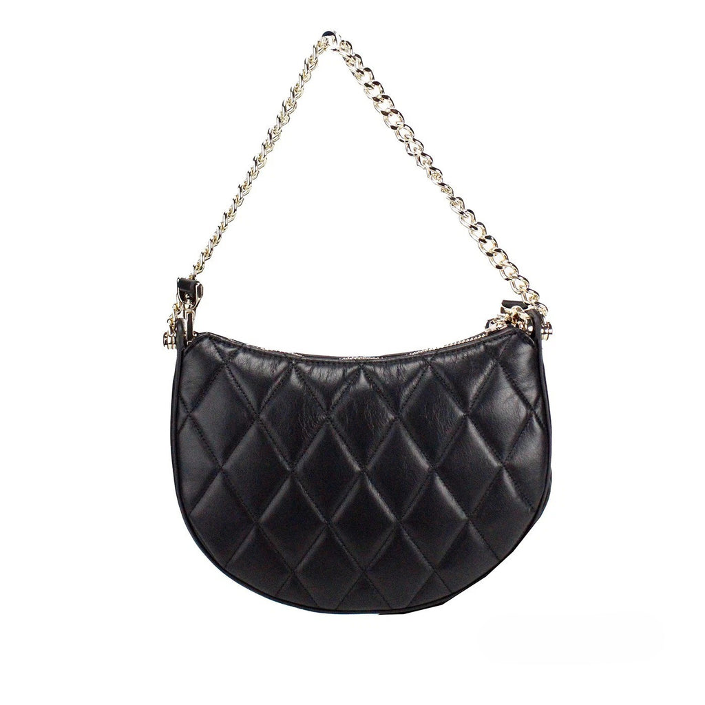 Kate Spade Carey Small Black Quilted Leather Zip Top Crossbody Bag - Eljoys Fashion 