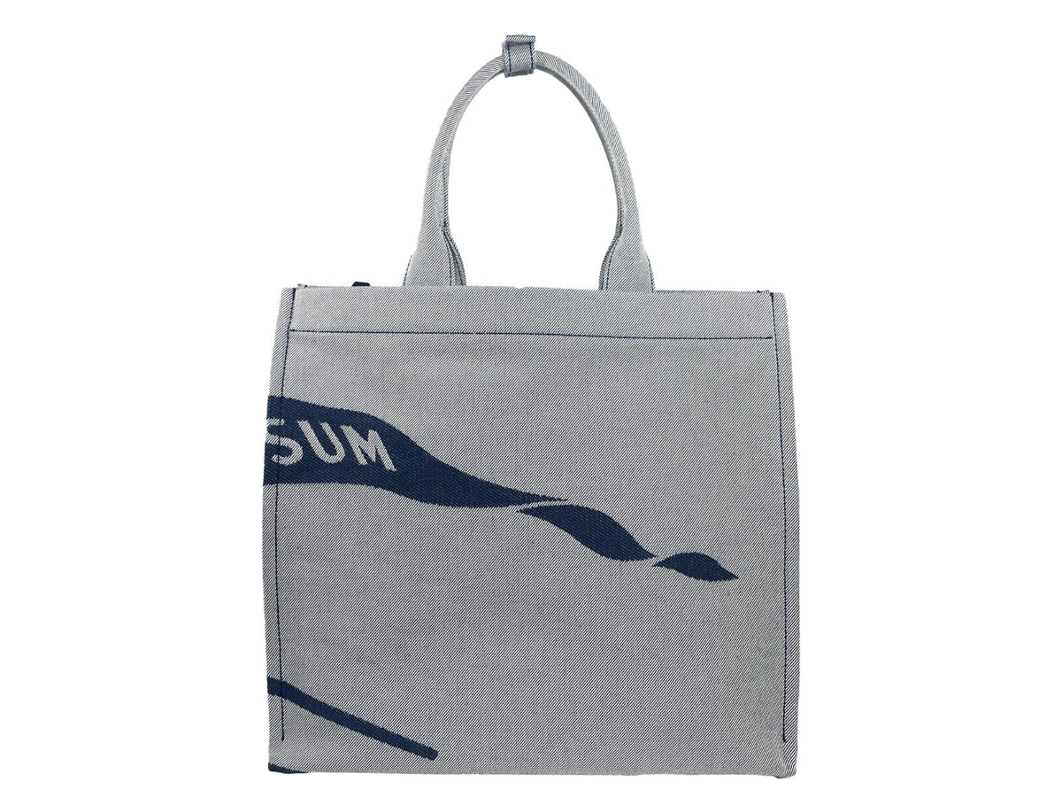 Burberry Navy EKD Canvas Tote Bag With Coin Pouch Burberry