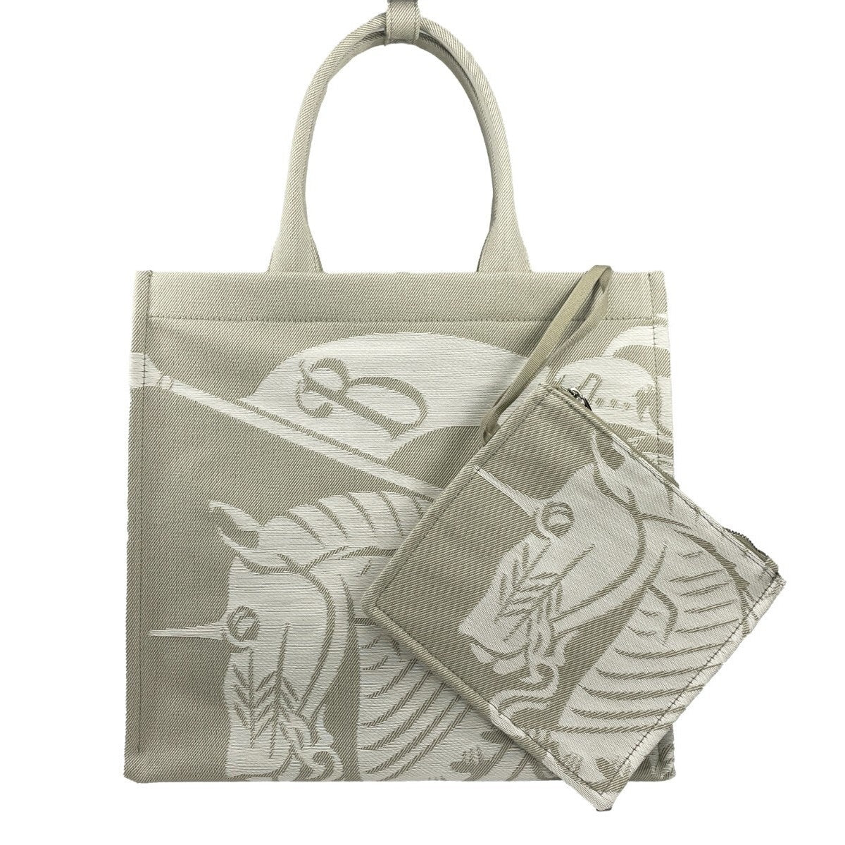 Burberry EKD Canvas Tote Bag With Coin Pouch Burberry