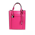 Marc Jacobs Mini Grind Cactus Flower pebbled leather crossbody tote bag with adjustable strap and cactus flower design.