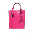 Marc Jacobs Mini Grind Cactus Flower pebbled leather crossbody tote bag with adjustable strap and cactus flower design.