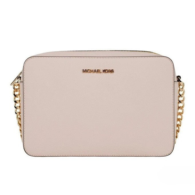 Michael Kors Adult Saffiano Leather East West Crossbody Handbag With 2 Slit Pockets Michael Kors