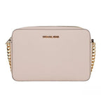 Michael Kors Adult Saffiano Leather East West Crossbody Handbag With 2 Slit Pockets Michael Kors