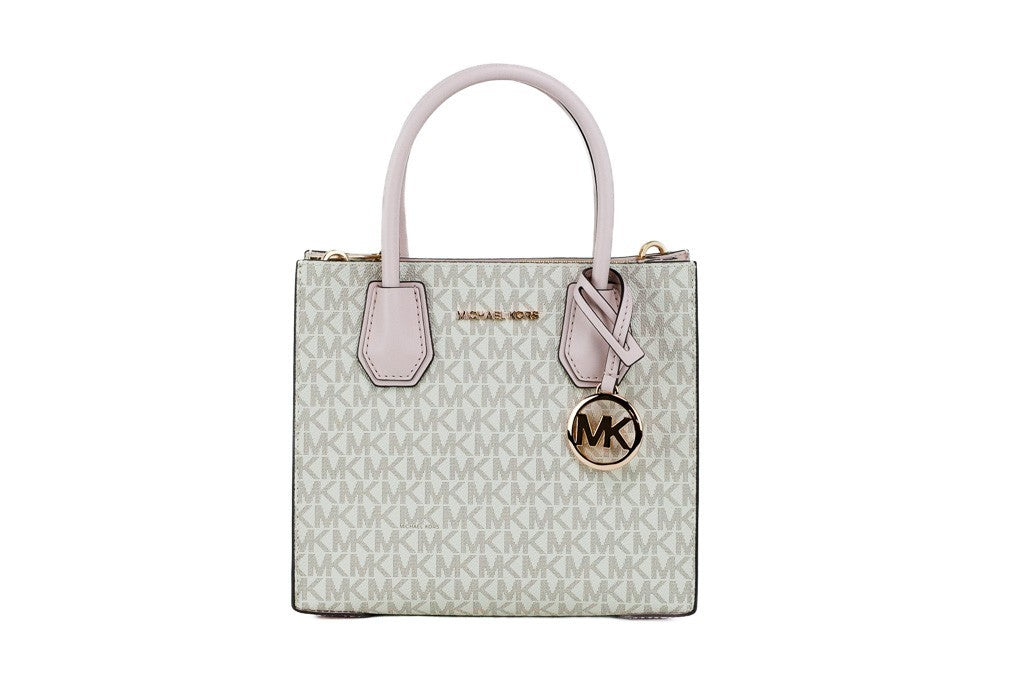 Michael Kors MICHAEL KORS Mercer 35S1GM9M2B Medium Logo And Leather Accordion Crossbody Bag In Powder Blush Multi Michael Kors