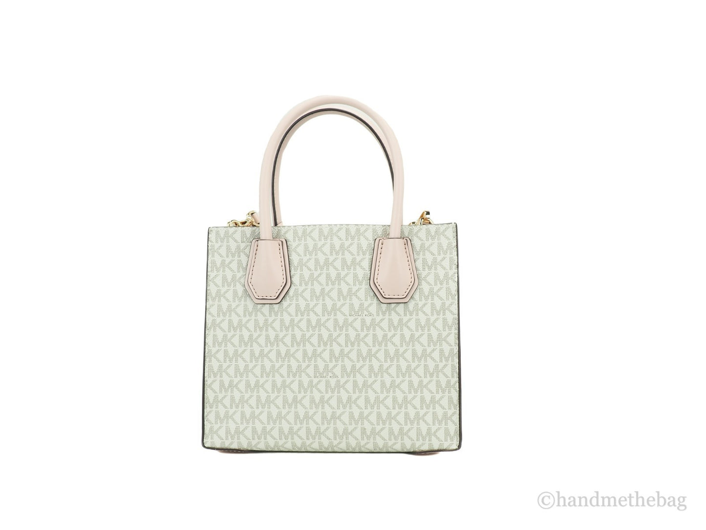 Michael Kors MICHAEL KORS Mercer 35S1GM9M2B Medium Logo And Leather Accordion Crossbody Bag In Powder Blush Multi Michael Kors