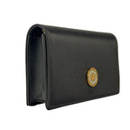 Versace Mini Chain Black Crossbody Wallet Bag Versace