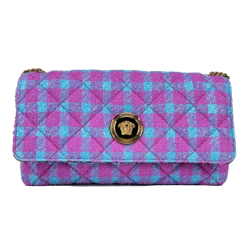 Versace Wool Lurex Medium Shoulder Crossbody Bag