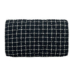 Versace Wallet On A Chain Fabric Black Crossbody Bag