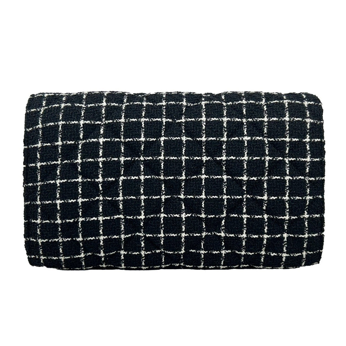 Versace Wallet On A Chain Fabric Black Crossbody Bag
