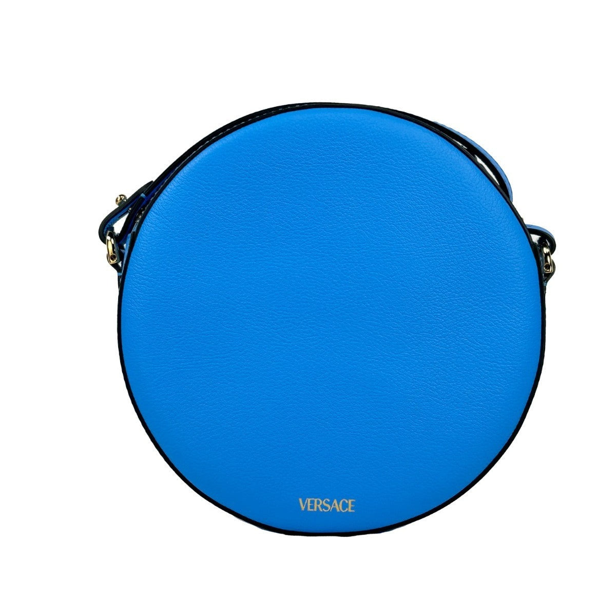 Versace Round Disco Leather Camera Case Crossbody Bag