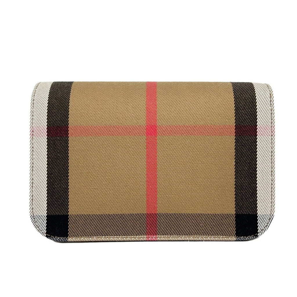 Burberry Small Leather Madison Crossbody Check Bag