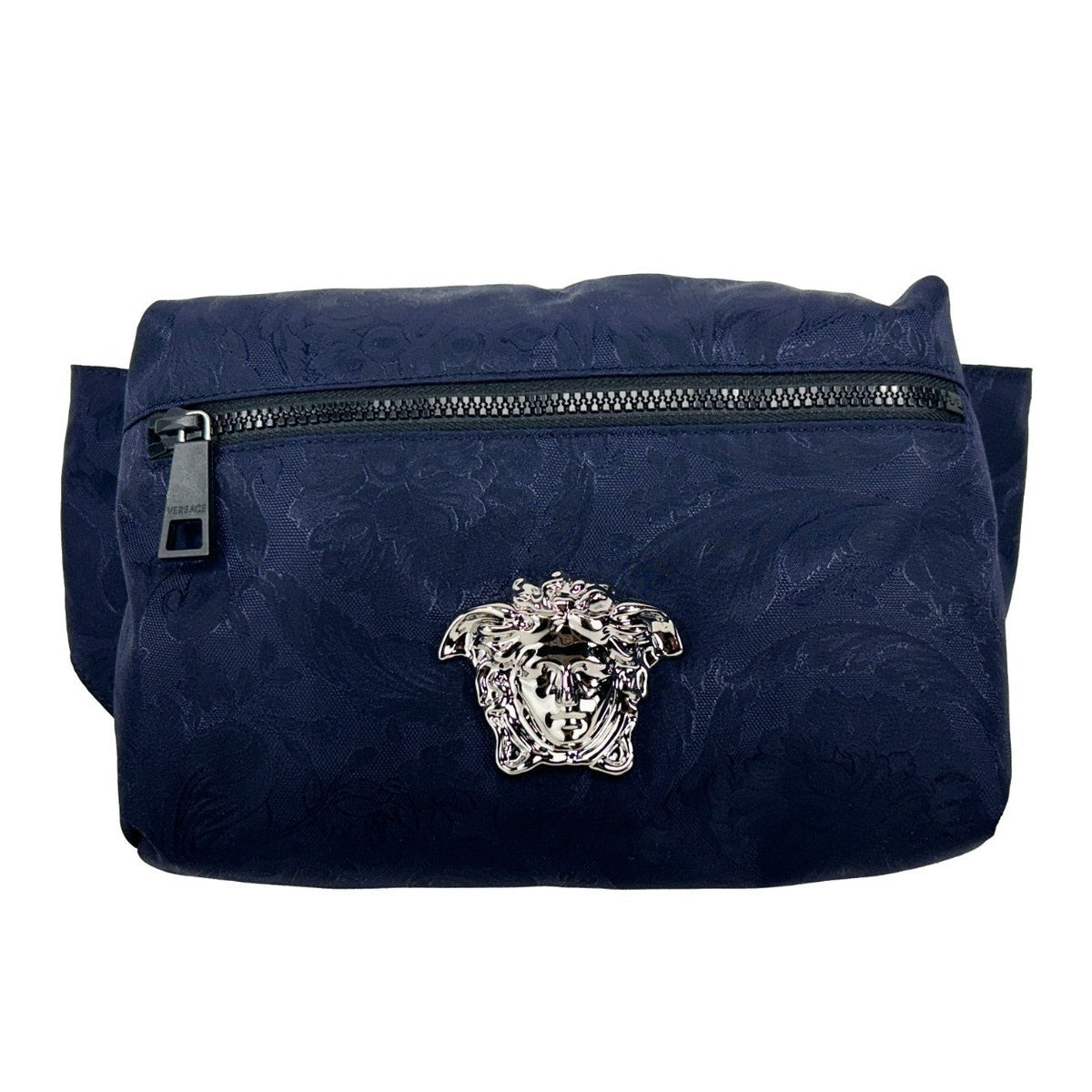 Versace Medusa Navy Nylon Belt Bag Waist Fanny Pack Purse