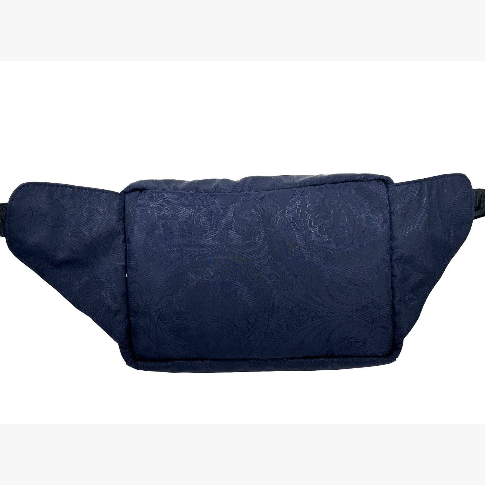 Versace Medusa Navy Nylon Belt Bag Waist Fanny Pack Purse
