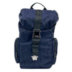Versace Medusa Nylon Buckle Drawstring Backpack Bag