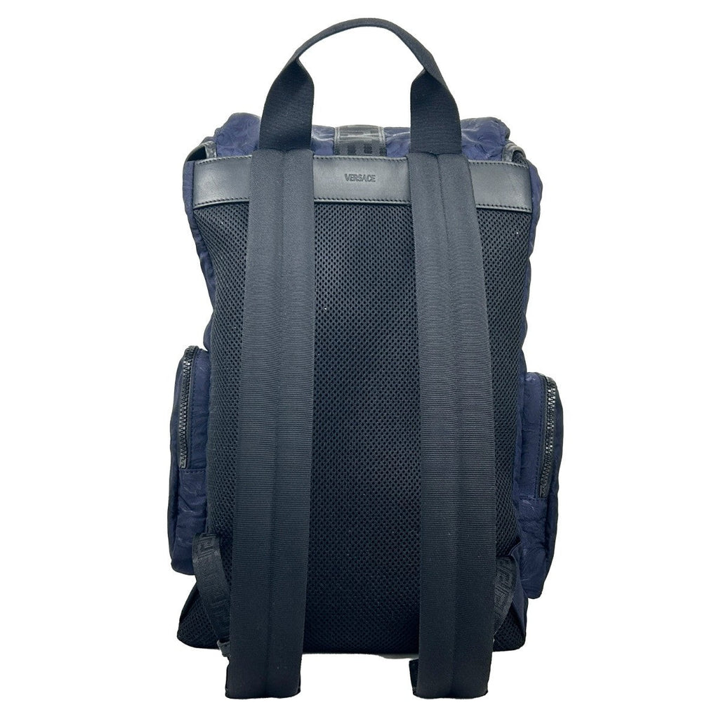 Versace Medusa Nylon Buckle Drawstring Backpack Bag
