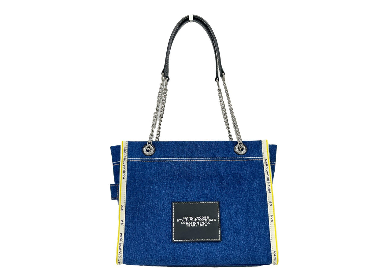 Marc Jacobs Denim Chain Medium The Tote Bag Marc Jacobs