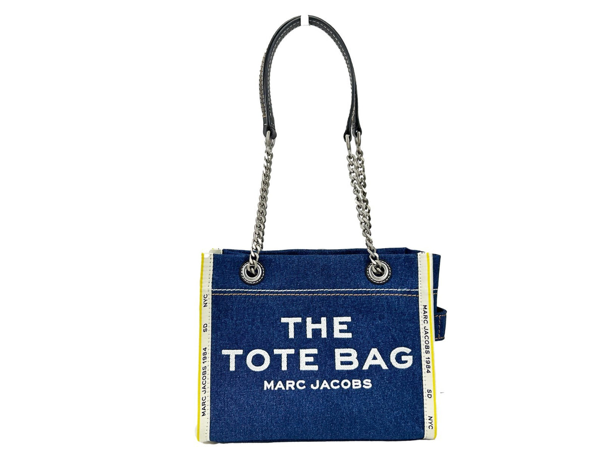 Marc Jacobs Denim Chain Small The Tote Bag Marc Jacobs