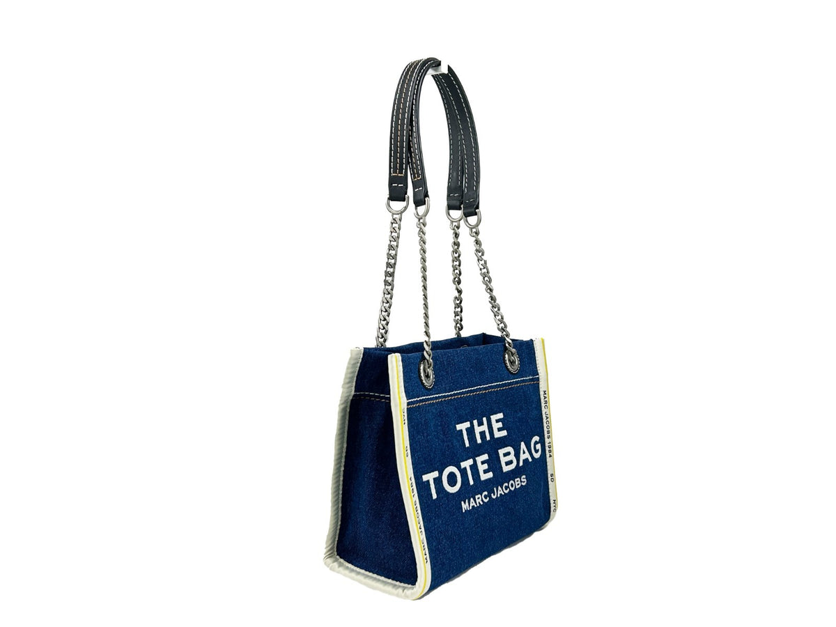 Marc Jacobs Denim Chain Small The Tote Bag Marc Jacobs