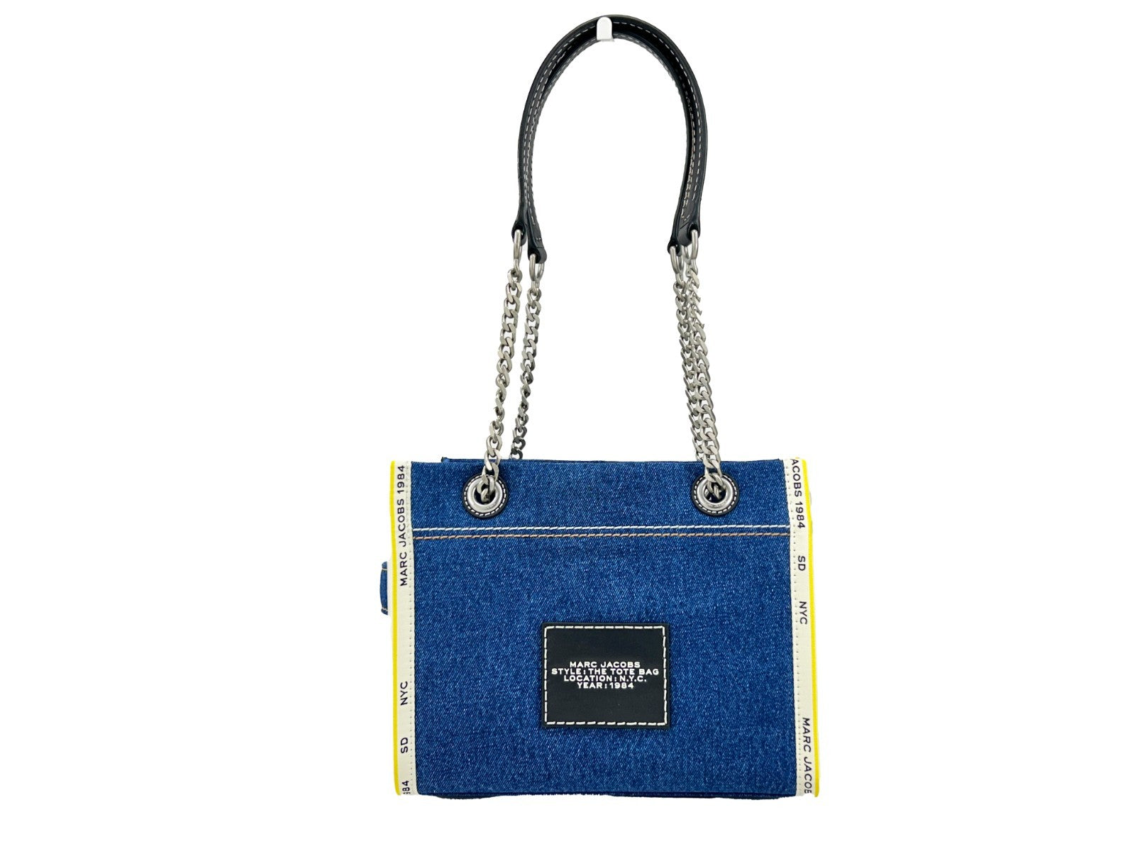 Marc Jacobs Denim Chain Small The Tote Bag Marc Jacobs