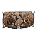 Michael Kors Mila Small Snakeskin Messenger Crossbody Bag