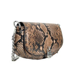 Michael Kors Mila Small Snakeskin Messenger Crossbody Bag