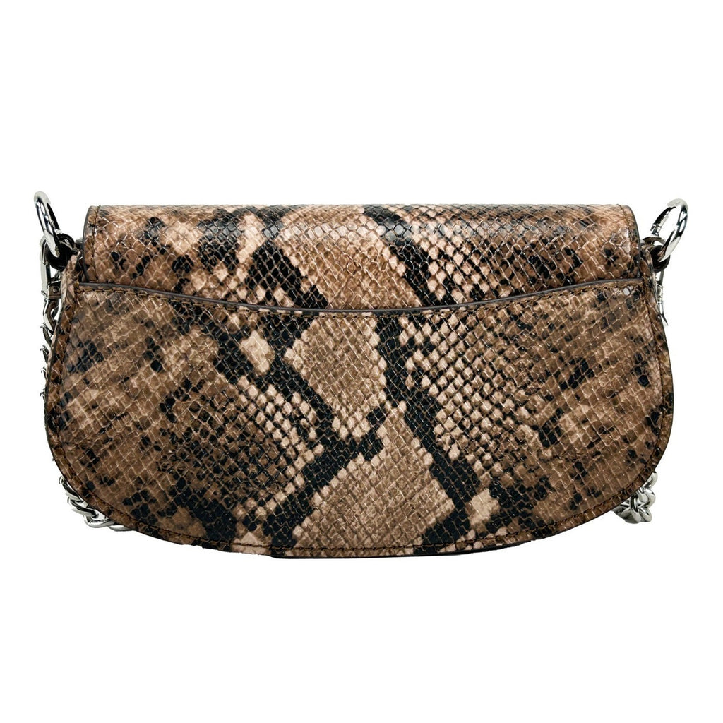 Michael Kors Mila Small Snakeskin Messenger Crossbody Bag