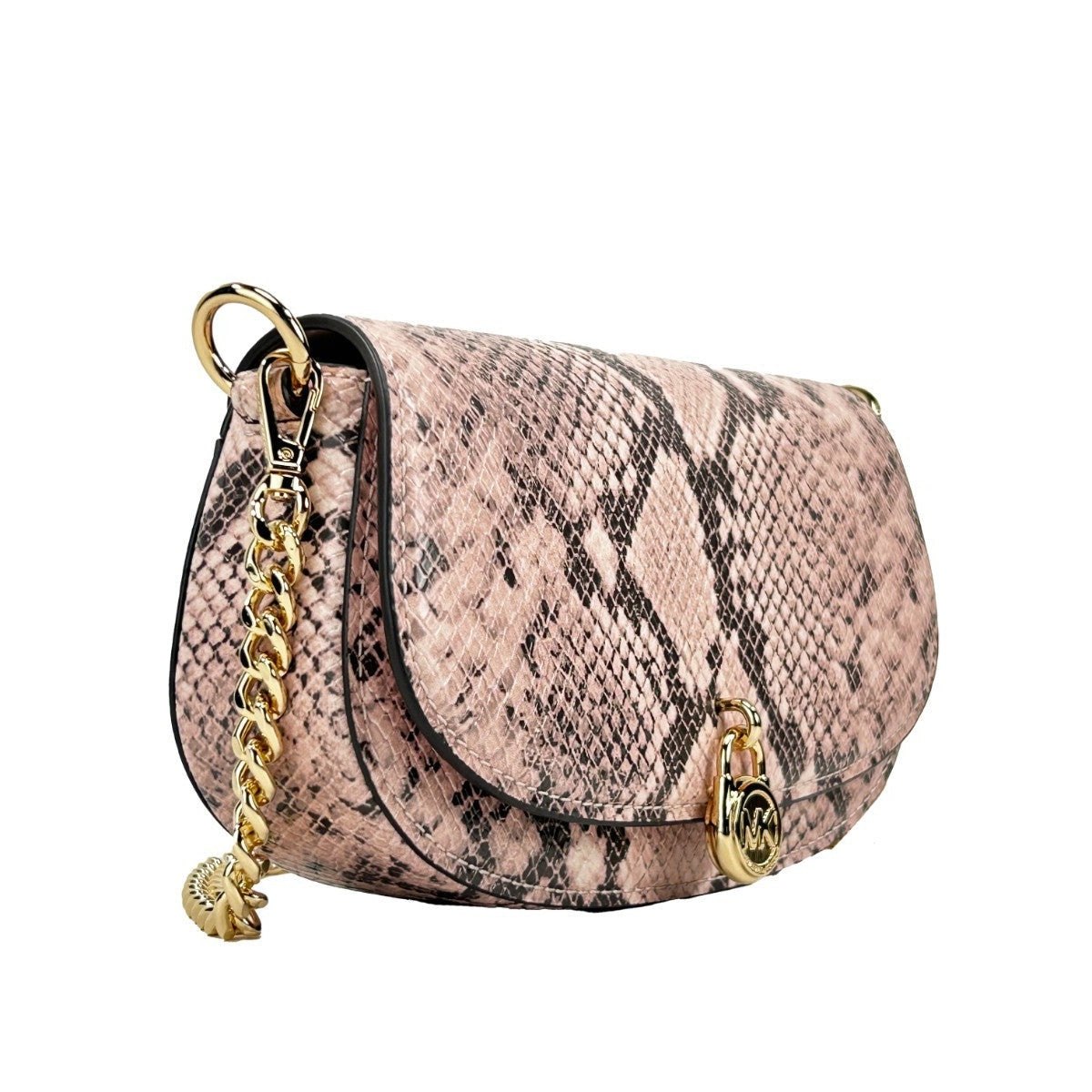 Michael Kors Mila Small Snakeskin Messenger Crossbody Bag