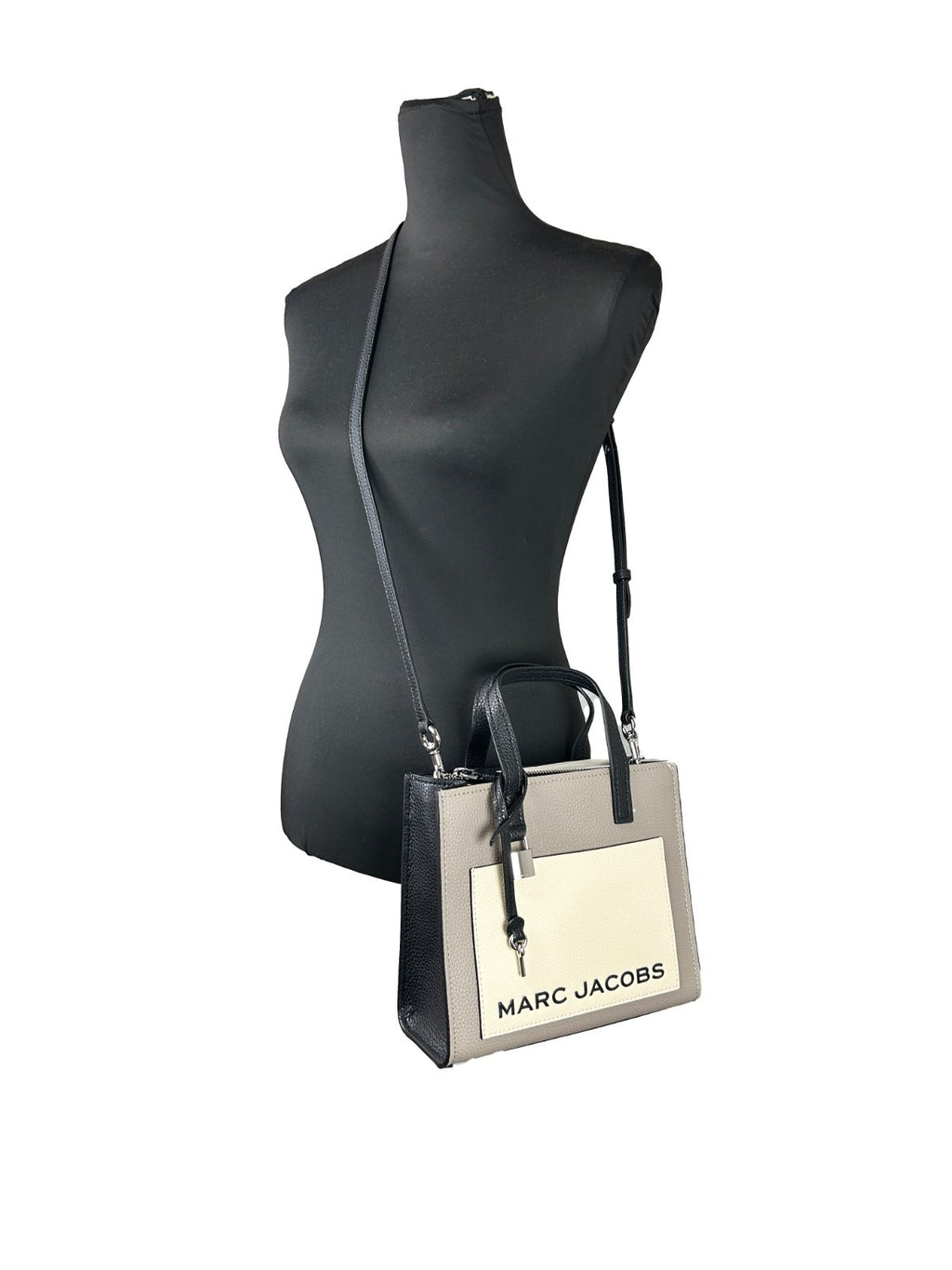 Marc Jacobs Grind Mini Leather Tote Crossbody Bag Marc Jacobs