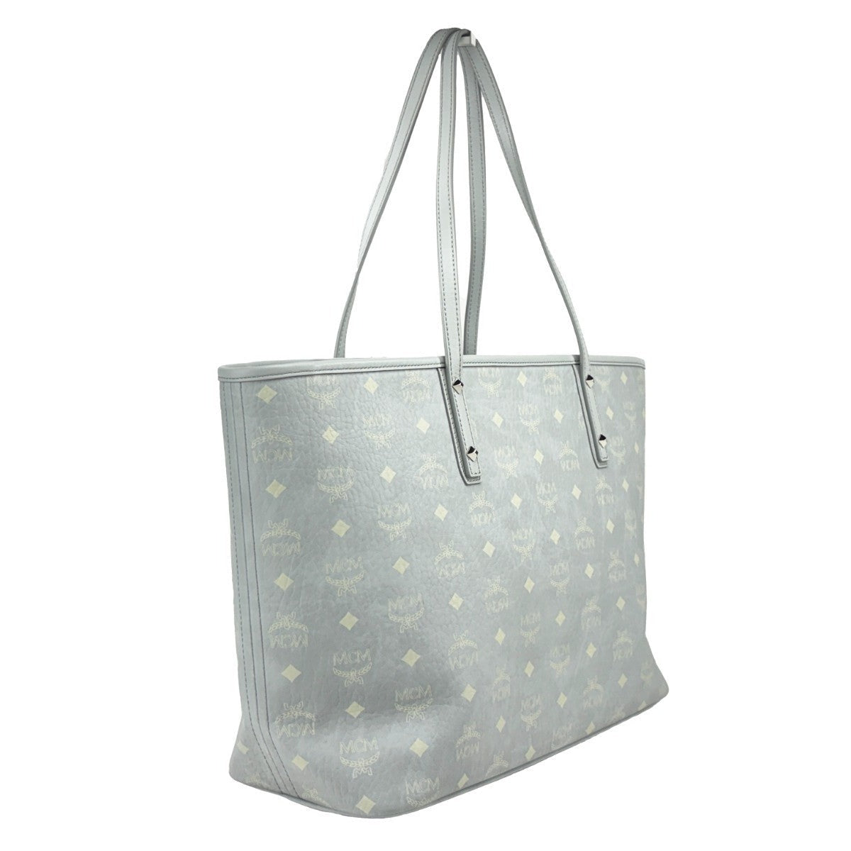 MCM Aren Leather Shoulder Tote Bag